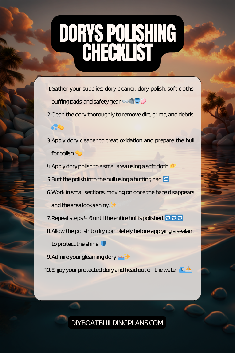 Dory Polishing Checklist