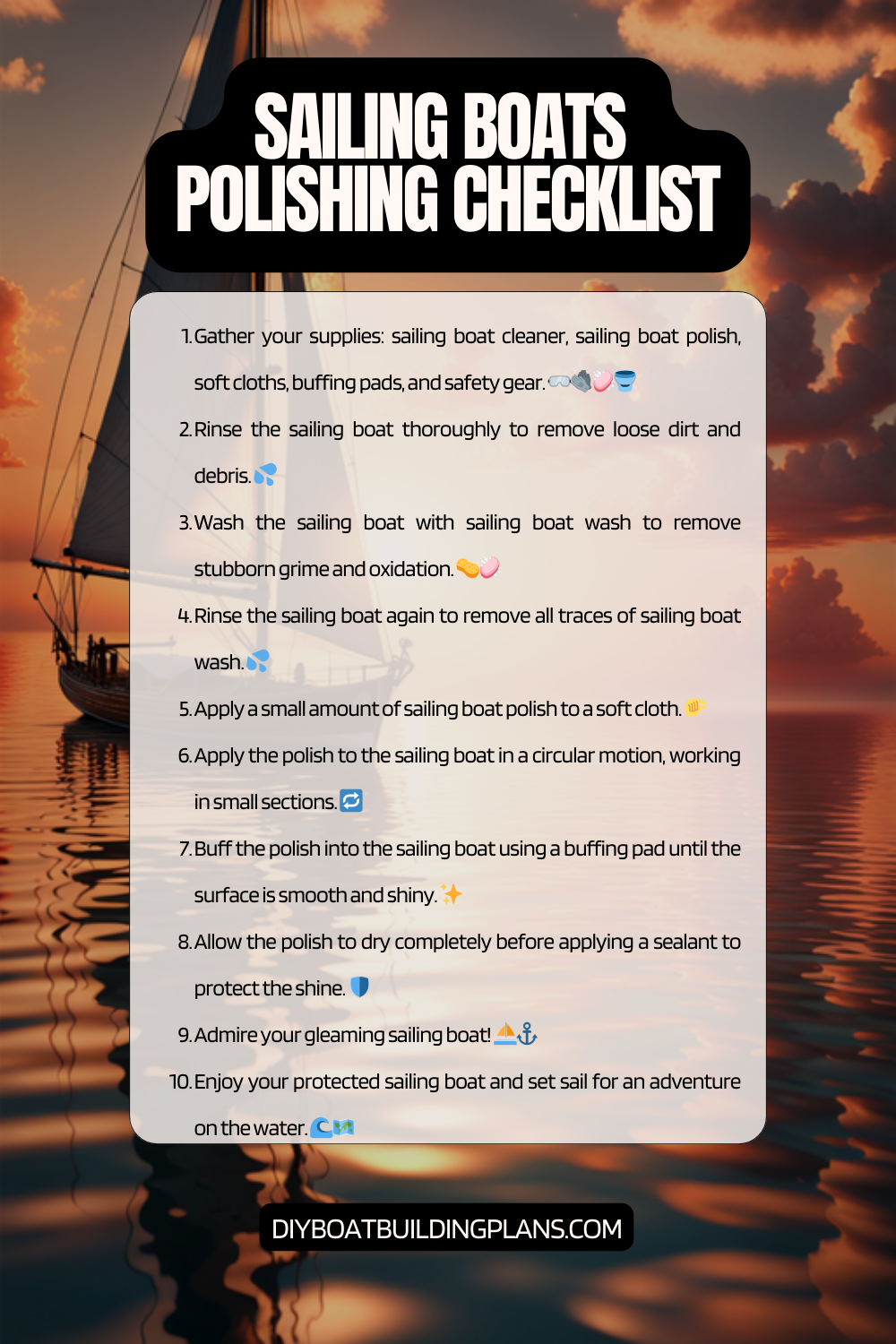 Sailing Boat Polishing Checklist